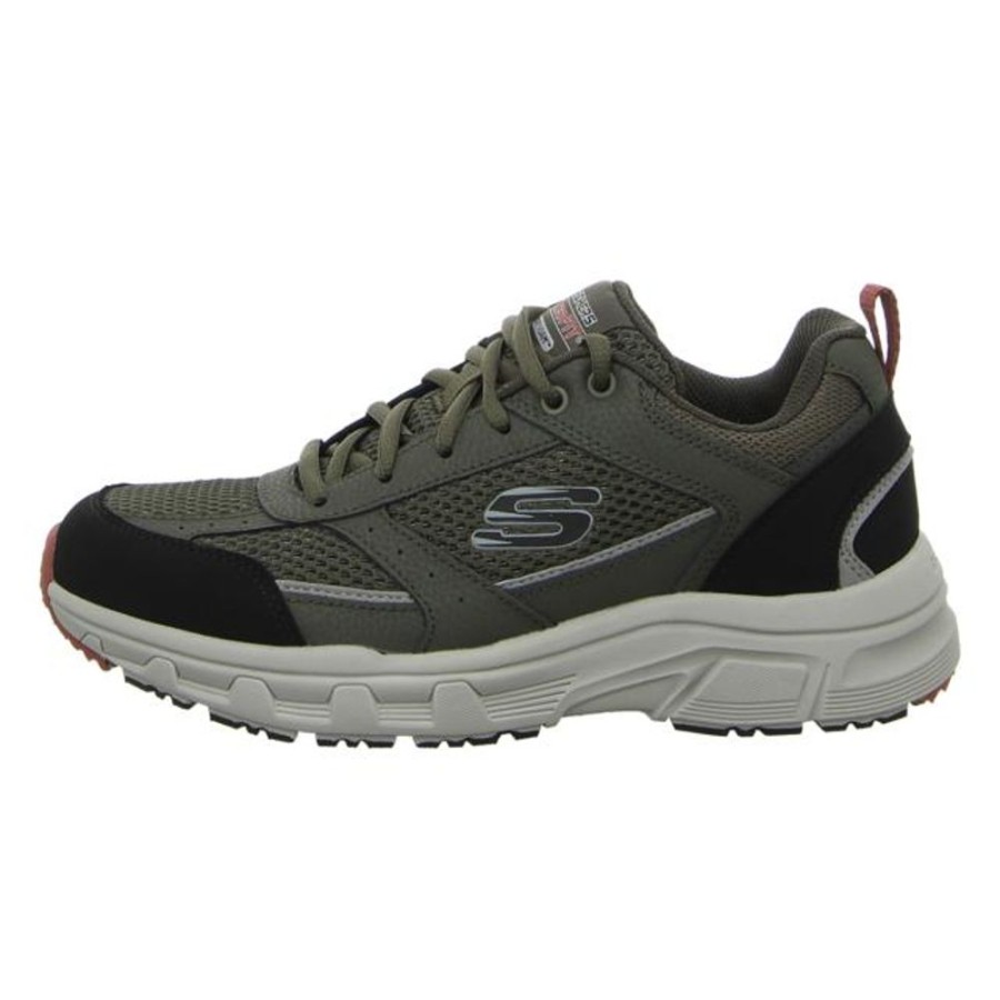 Herren Skechers Sneaker | Skechers - Sneaker - Relaxed Fit:Oak Cany - Olive/Blk