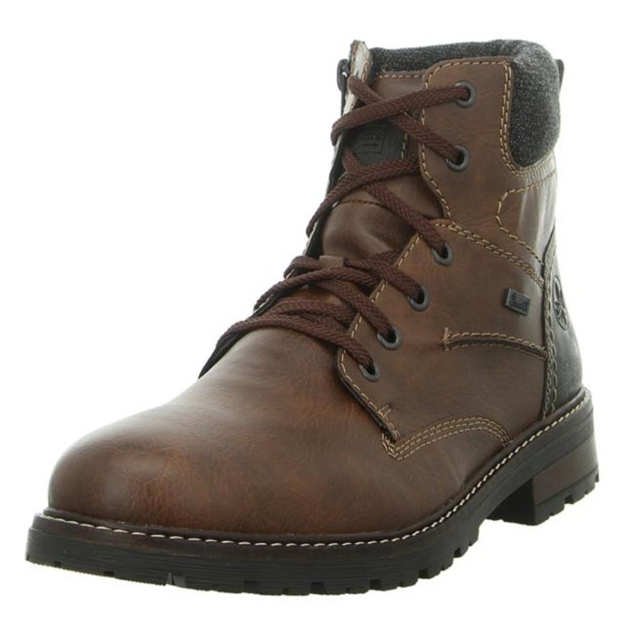 Herren Rieker Stiefel | Rieker - Stiefeletten - Braun Kombi