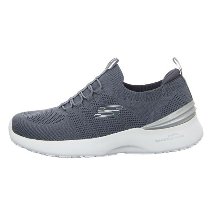 Damen Skechers Halbschuhe | Skechers - Slipper - Skech Air Dynamight - Charcoal/Silver