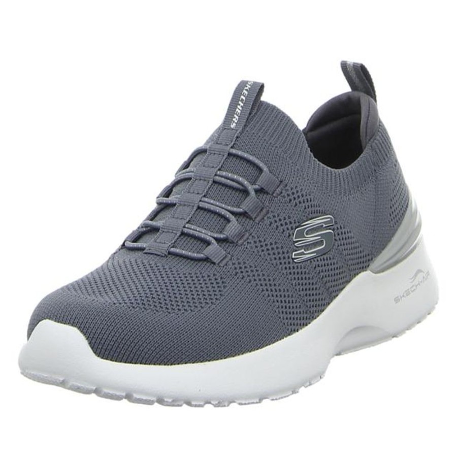 Damen Skechers Halbschuhe | Skechers - Slipper - Skech Air Dynamight - Charcoal/Silver