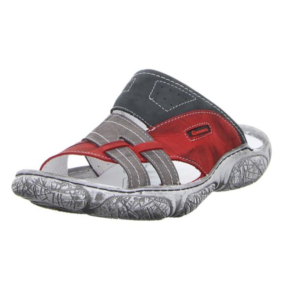 Herren Krisbut Offene Schuhe | Krisbut - Pantoletten - Rot