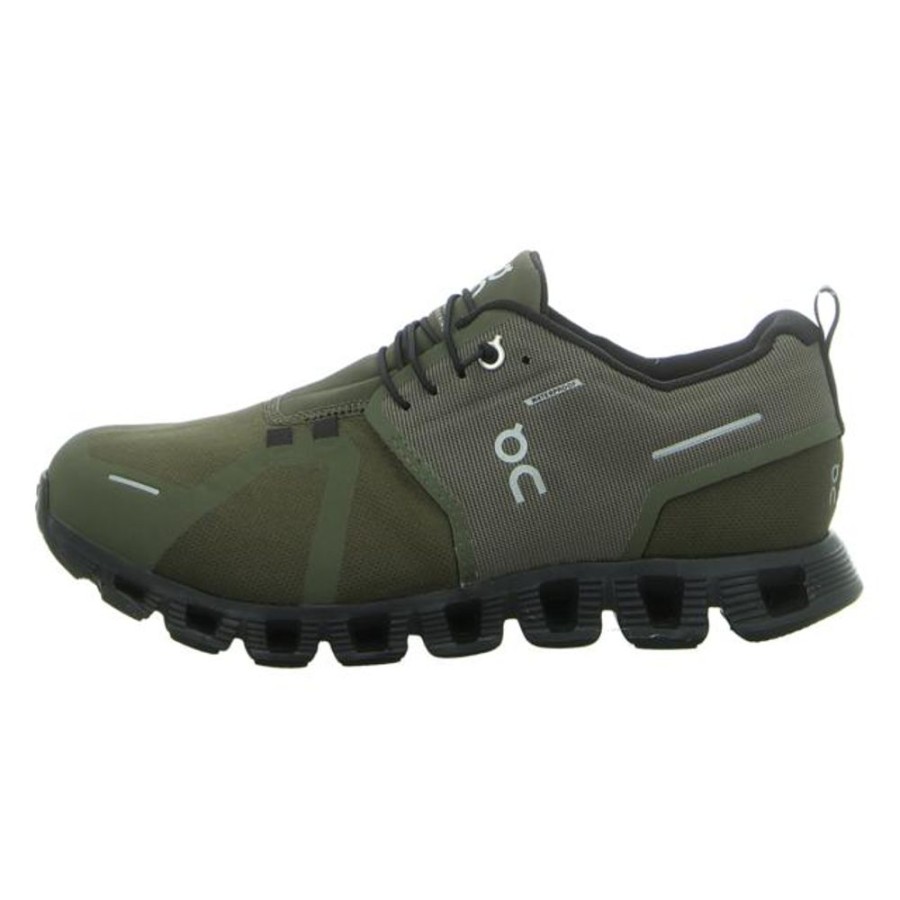 Herren ON Sneaker | On - Sneaker - Cloud 5 Waterproof - Olive/Black