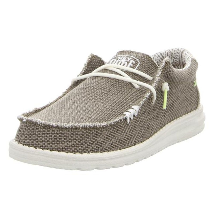 Herren Hey Dude Schnurschuhe | Hey Dude - Schnurschuhe - Wally Braided - Fossil