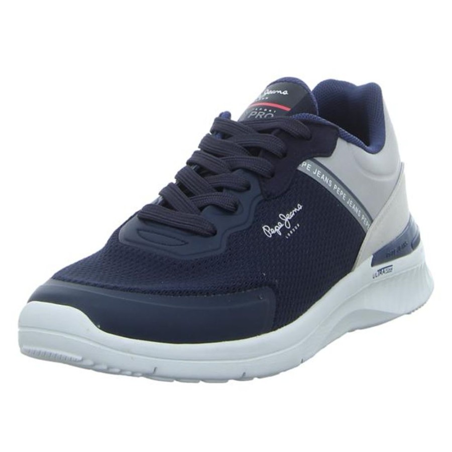 Herren Pepe Jeans Sneaker | Pepe Jeans - Sneaker - Jay Pro Half - Navy