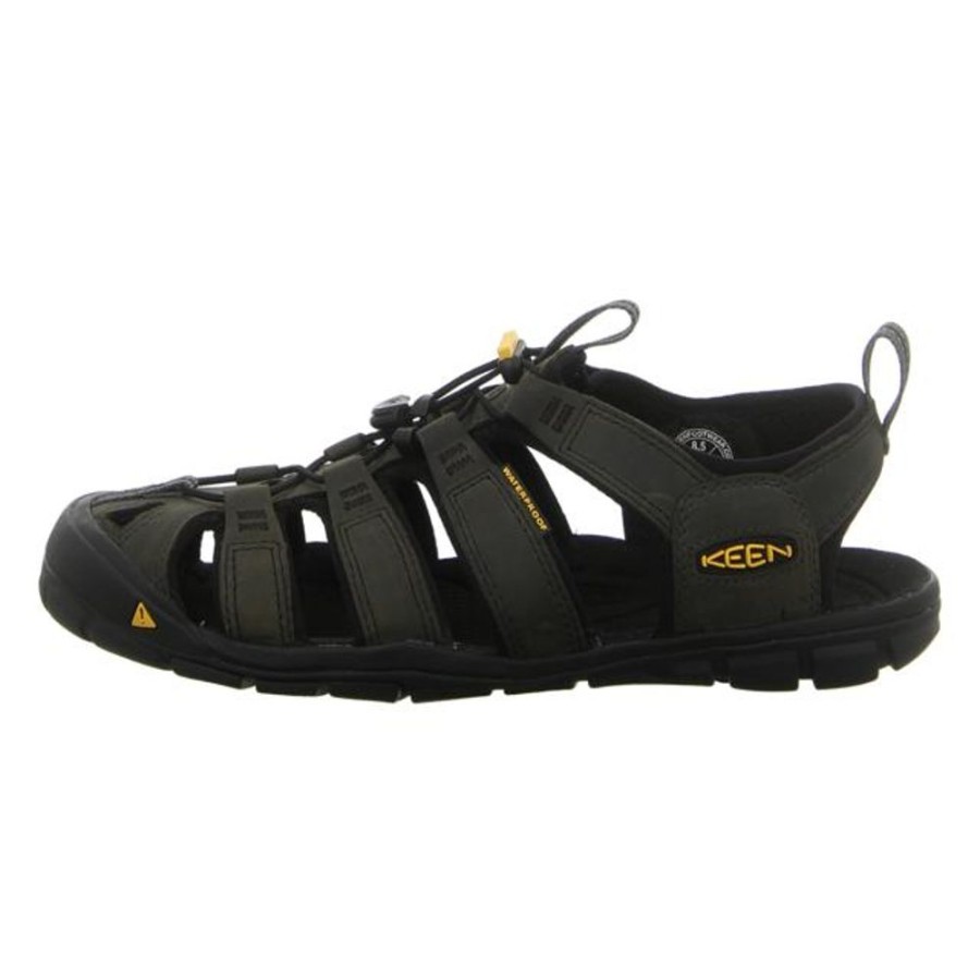 Herren Keen Offene Schuhe | Keen - Sandalen - Clearwater Cnx Leather - Magnet/Black