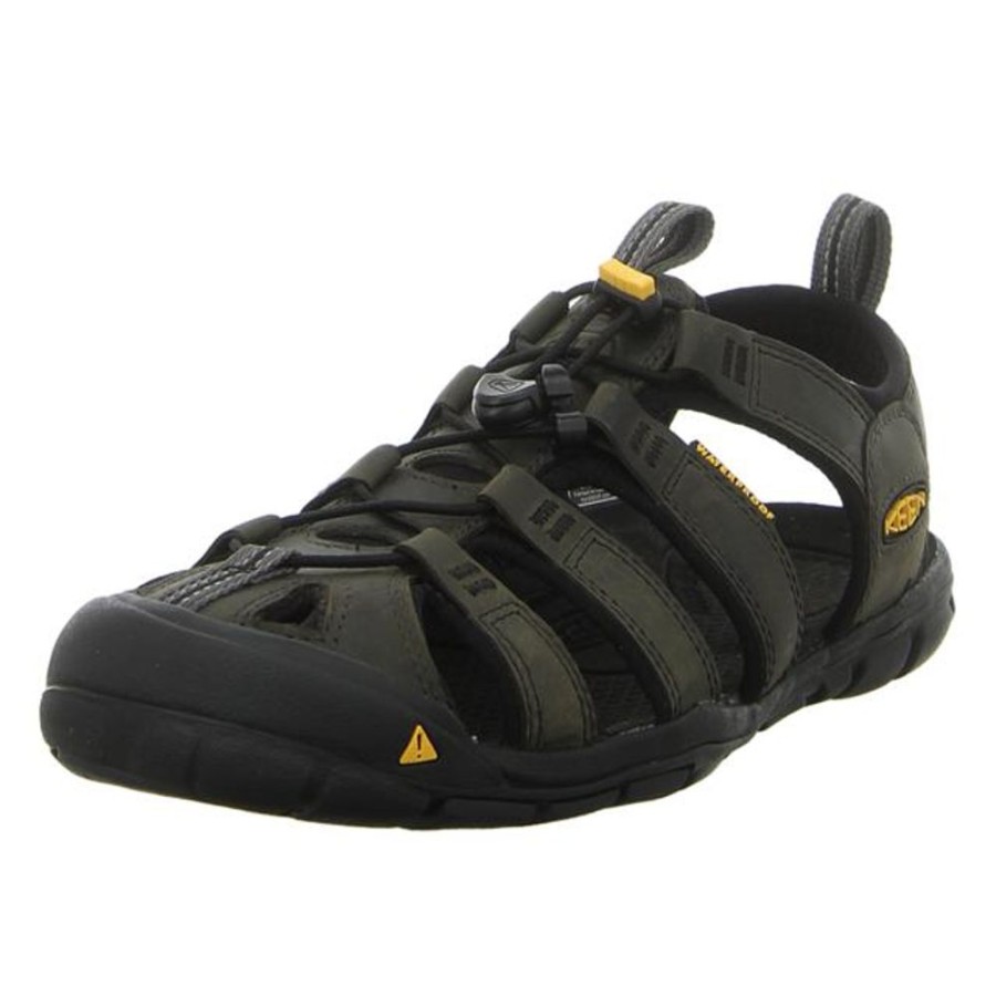 Herren Keen Offene Schuhe | Keen - Sandalen - Clearwater Cnx Leather - Magnet/Black