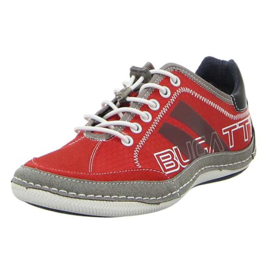 Herren Bugatti Schnurschuhe | Bugatti - Schnurschuhe - Canario - Red