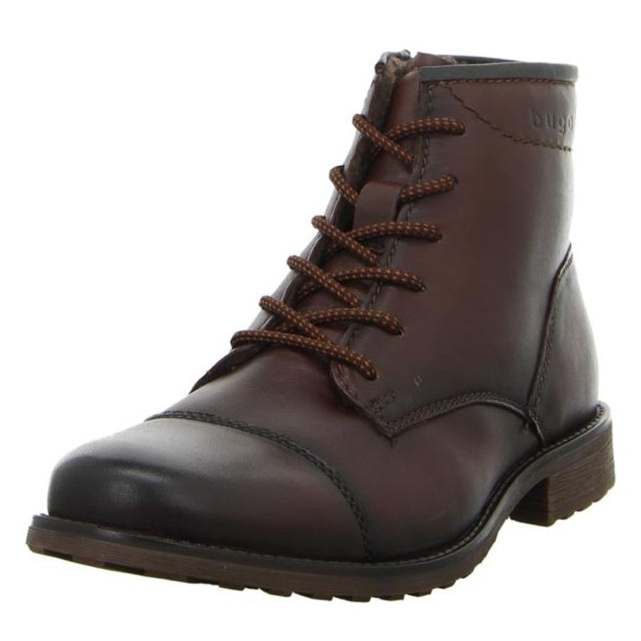 Herren Bugatti Stiefel | Bugatti - Stiefeletten - Catano - Dark Brown