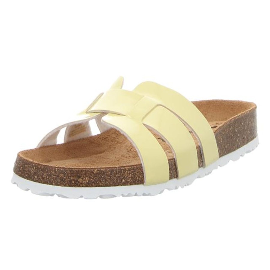 Damen Tamaris Pantoletten | Tamaris - Pantoletten - Soft Lemon Pat