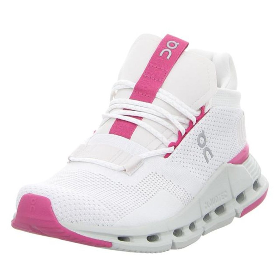 Damen ON Sneaker | On - Sneaker - Cloudnova - Undyed-White/Carnation