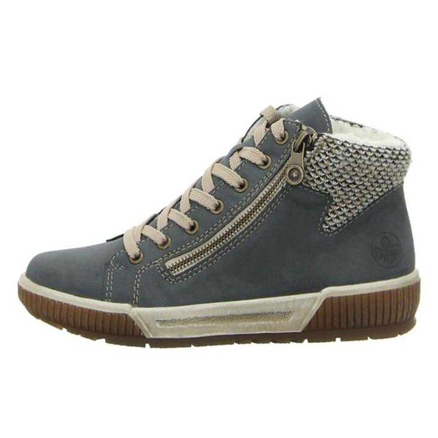 Damen Rieker Stiefeletten | Rieker - Stiefeletten - Blau-Kombi