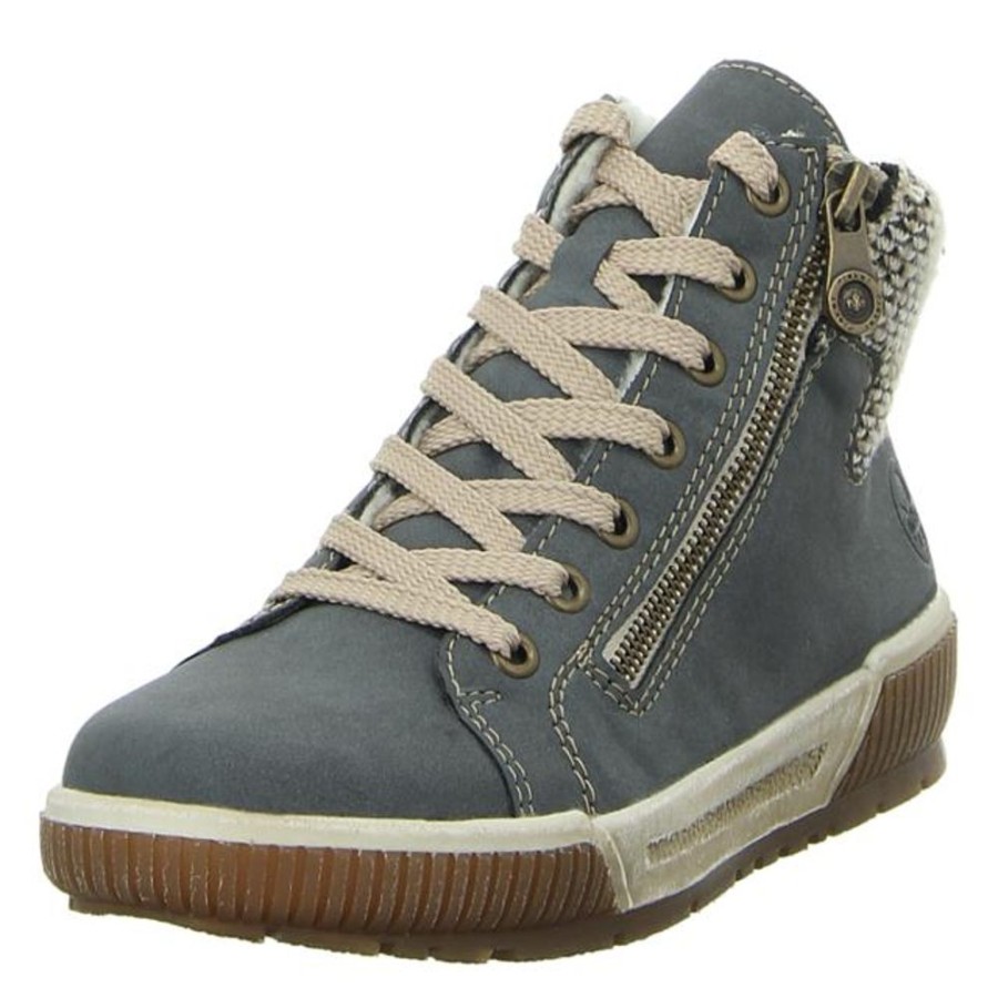 Damen Rieker Stiefeletten | Rieker - Stiefeletten - Blau-Kombi