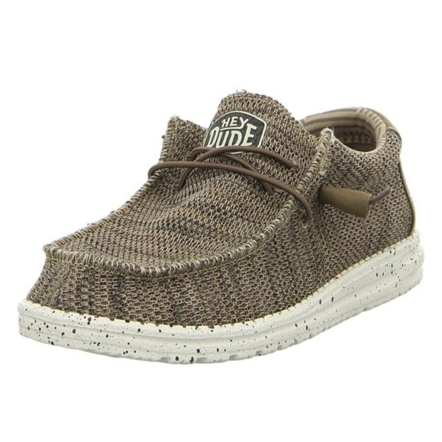 Herren Hey Dude Halbschuhe | Hey Dude - Schnurschuhe - Wally Sox - Brown