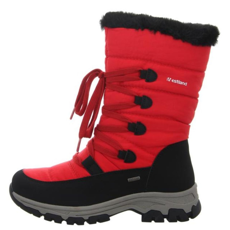 Damen Westland Stiefeletten | Westland - Stiefeletten - Chambery 01 - Schwarz-Rot