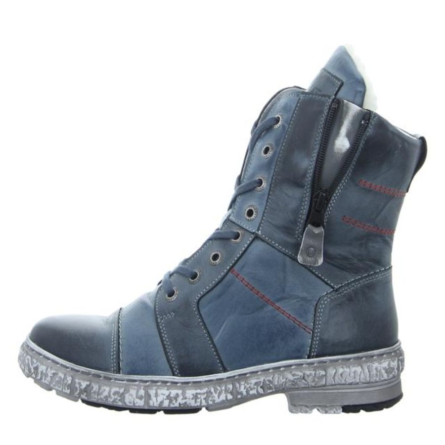 Damen Krisbut Stiefeletten | Krisbut - Stiefeletten - Blau-Kombi