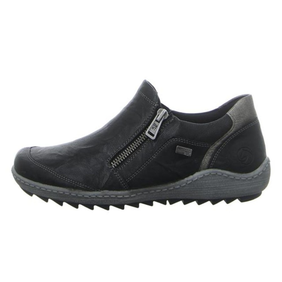 Damen Remonte Halbschuhe | Remonte - Slipper - Schwarz Kombi