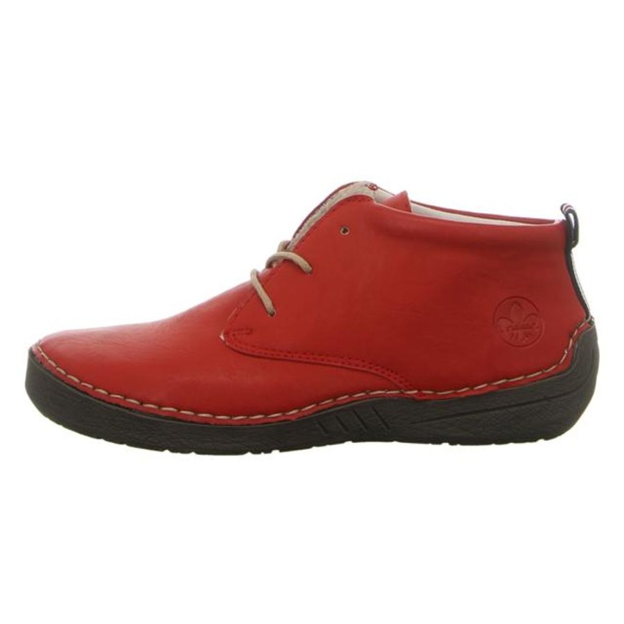 Damen Rieker Schnurschuhe | Rieker - Schnurschuhe - Rot