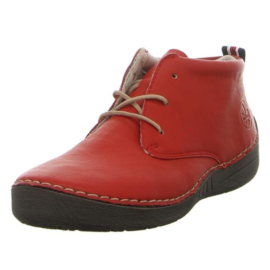 Damen Rieker Schnurschuhe | Rieker - Schnurschuhe - Rot