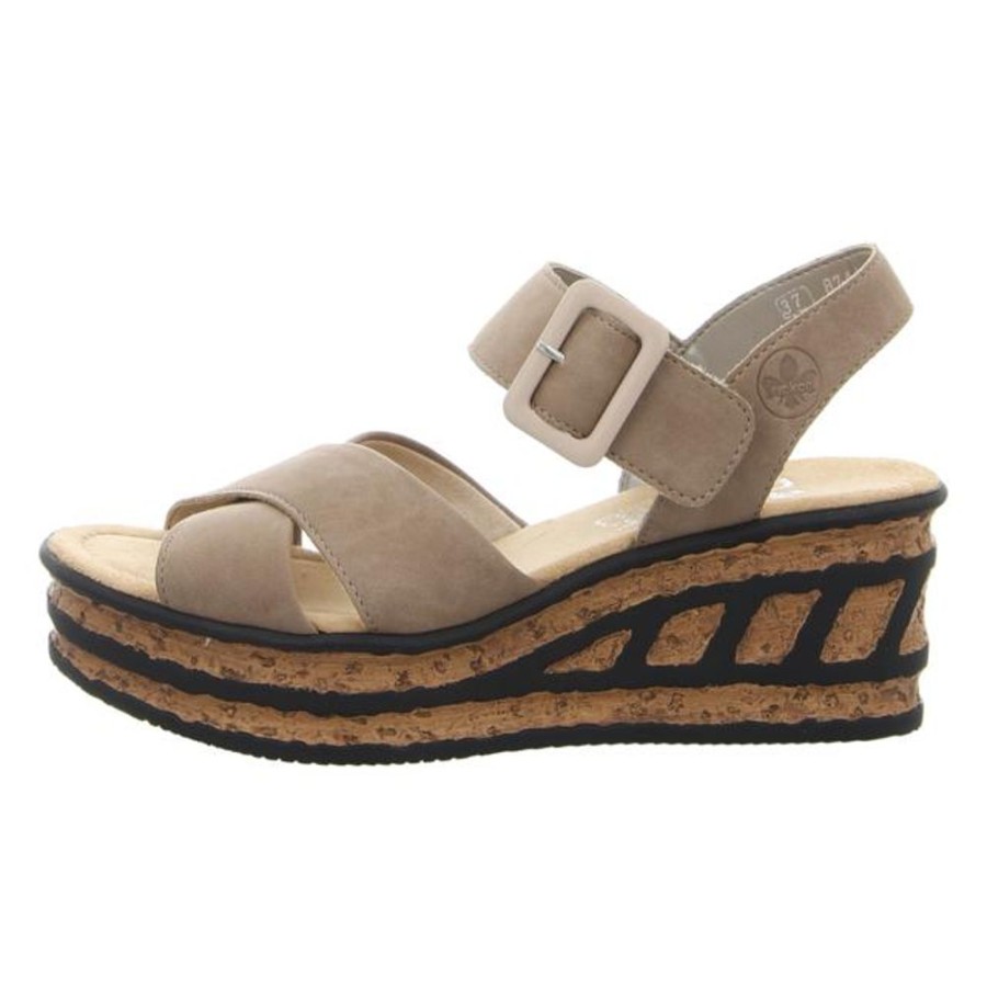 Damen Rieker Sandaletten | Rieker - Sandaletten - Beige