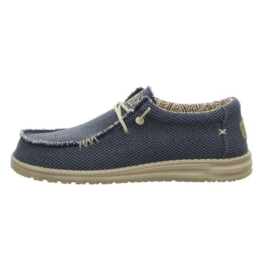 Herren Hey Dude Schnurschuhe | Hey Dude - Schnurschuhe - Wally Braided - Blue Night