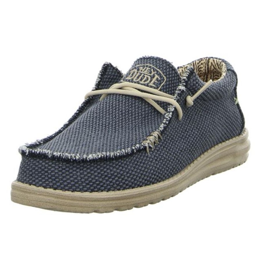 Herren Hey Dude Schnurschuhe | Hey Dude - Schnurschuhe - Wally Braided - Blue Night