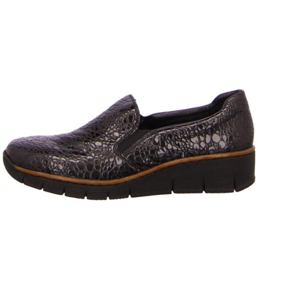 Damen Rieker Halbschuhe | Rieker - Slipper - Grau