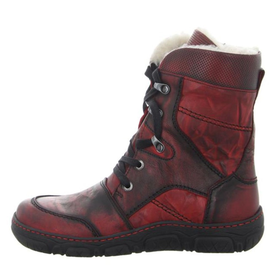 Damen Krisbut Stiefeletten | Krisbut - Stiefeletten - Rot-Kombi