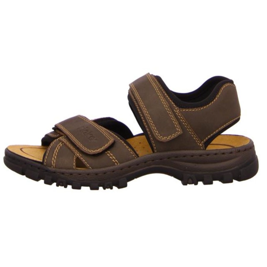 Herren Rieker Offene Schuhe | Rieker - Sandalen - Braun