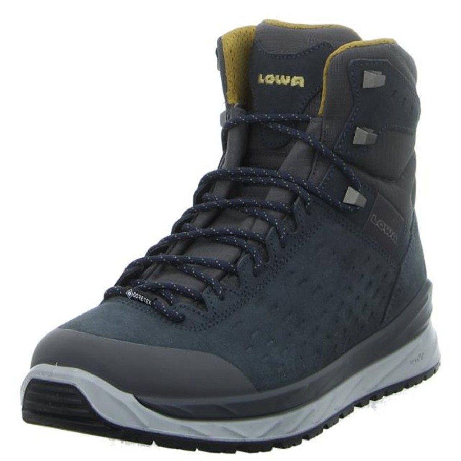 Herren Lowa Outdoor Schuhe | Lowa - Outdoor-Schuhe - Malta Gtx Mid - Blau-Kombi