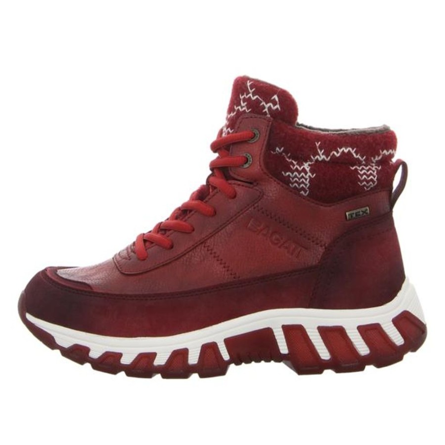 Damen Bagatt Stiefeletten | Bagatt - Stiefeletten - Chi Tex - Dark Red