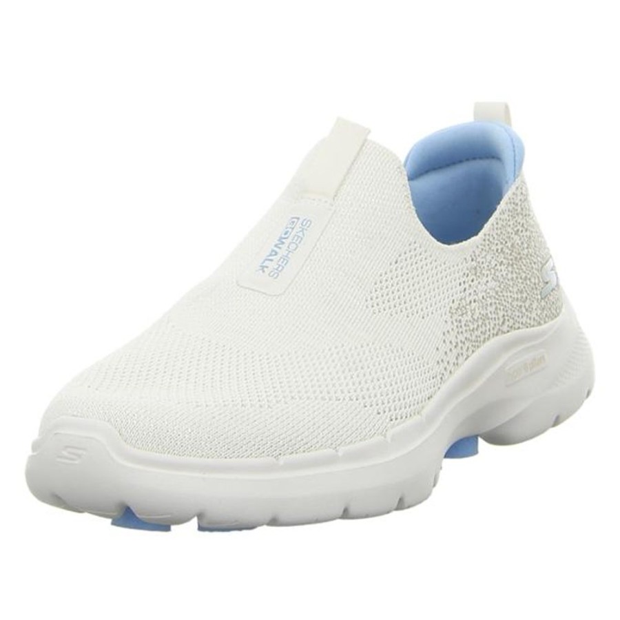 Damen Skechers Halbschuhe | Skechers - Slipper - Gowalk 6 - Natural