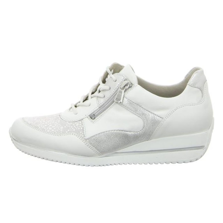 Damen Waldläufer Sneaker | Waldlaufer - Sneaker - Himona - Bufa Weiss Cement Silber