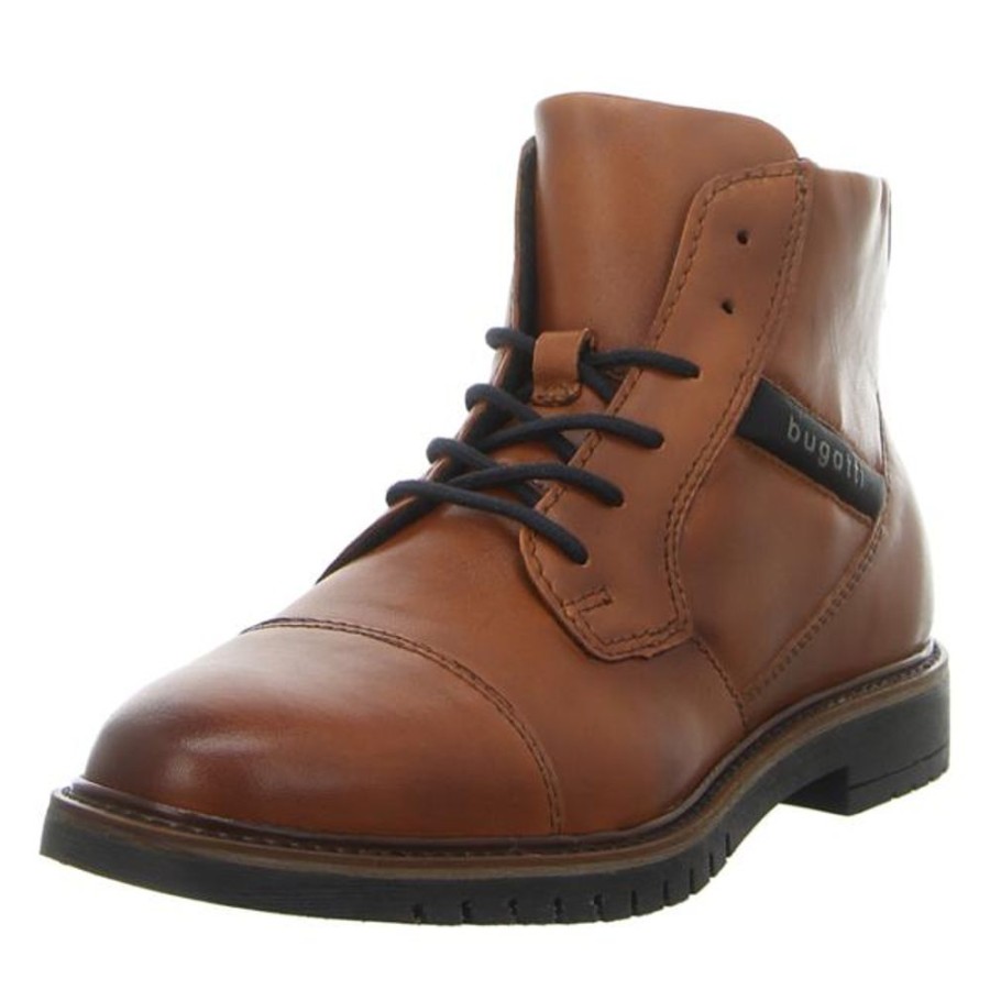 Herren Bugatti Stiefel | Bugatti - Stiefeletten - Caj - Cognac