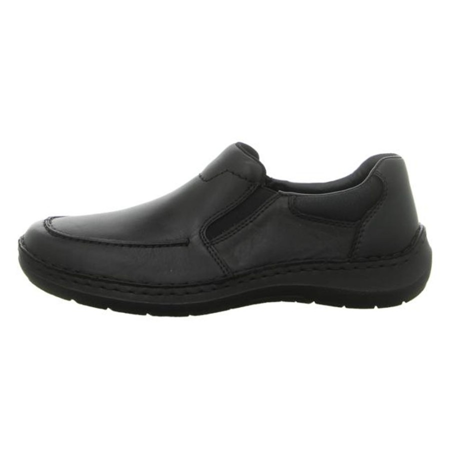 Herren Rieker Halbschuhe | Rieker - Slipper - Schwarz