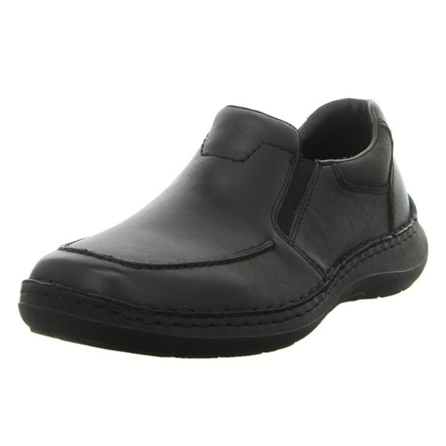 Herren Rieker Halbschuhe | Rieker - Slipper - Schwarz