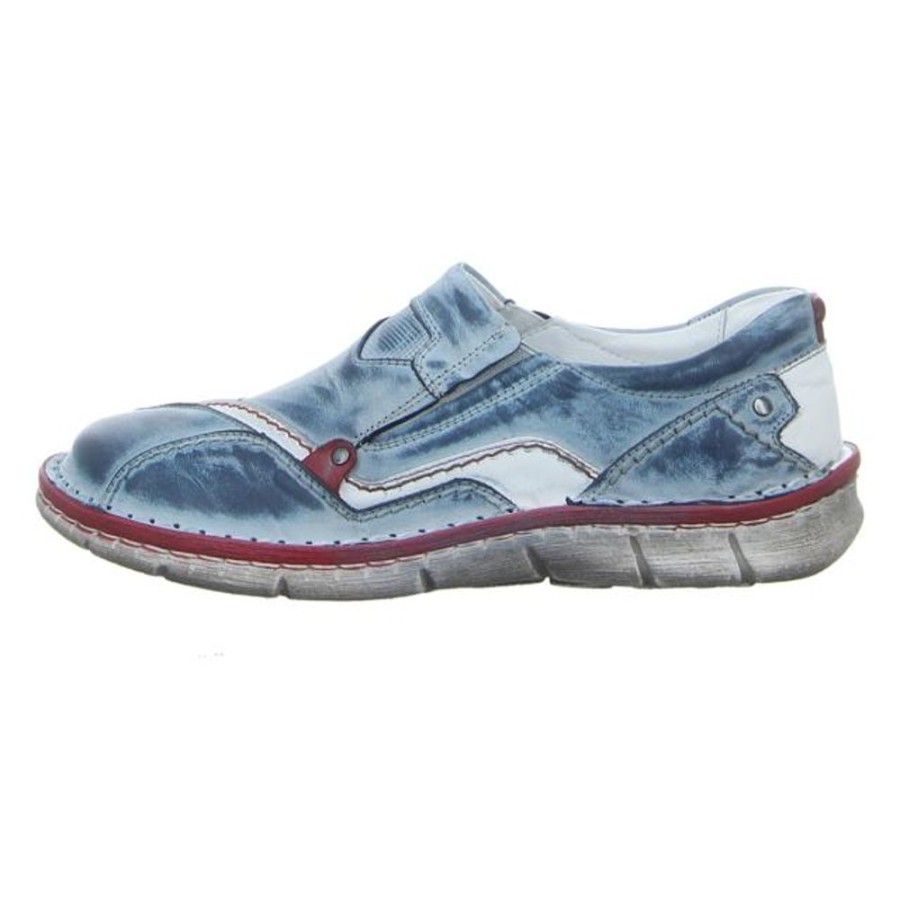 Damen Krisbut Halbschuhe | Krisbut - Slipper - Blau-Kombi