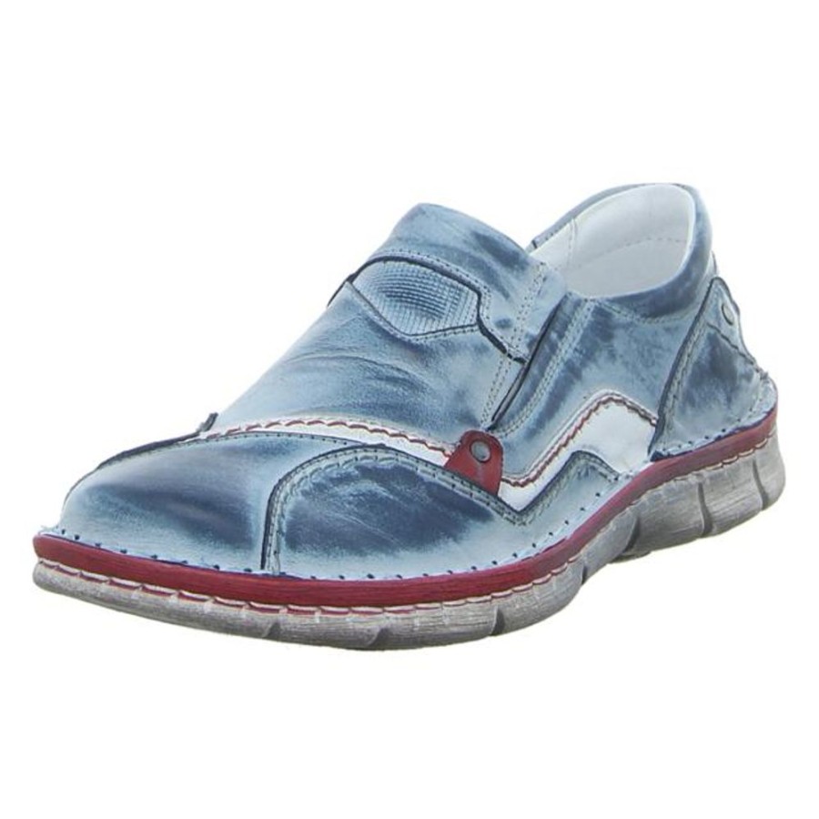 Damen Krisbut Halbschuhe | Krisbut - Slipper - Blau-Kombi