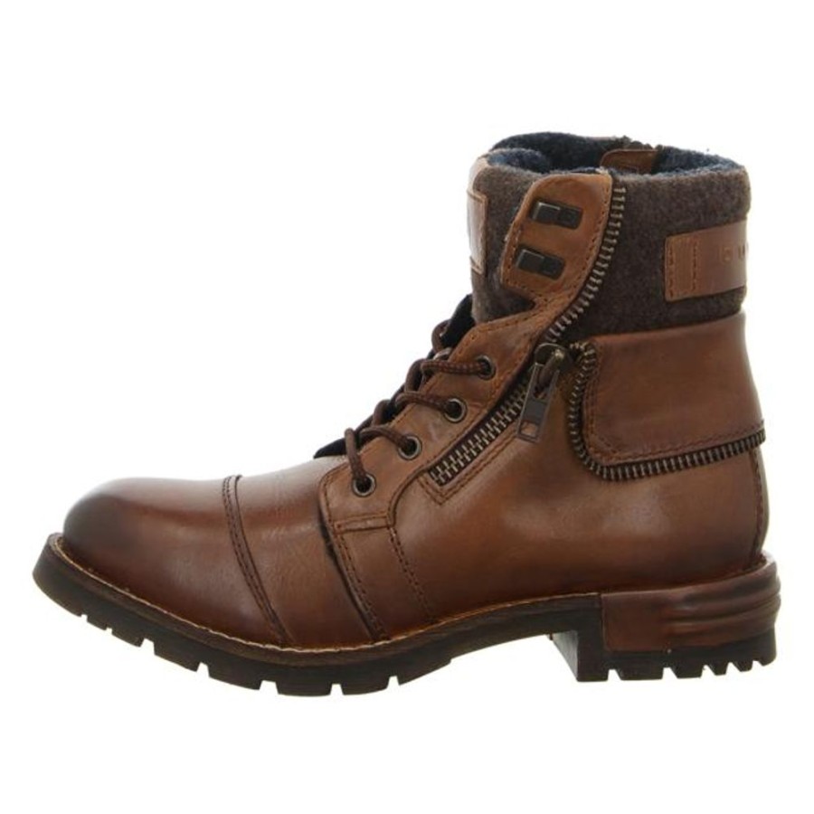 Herren Bugatti Stiefel | Bugatti - Stiefeletten - Sentra - Cognac / Brown