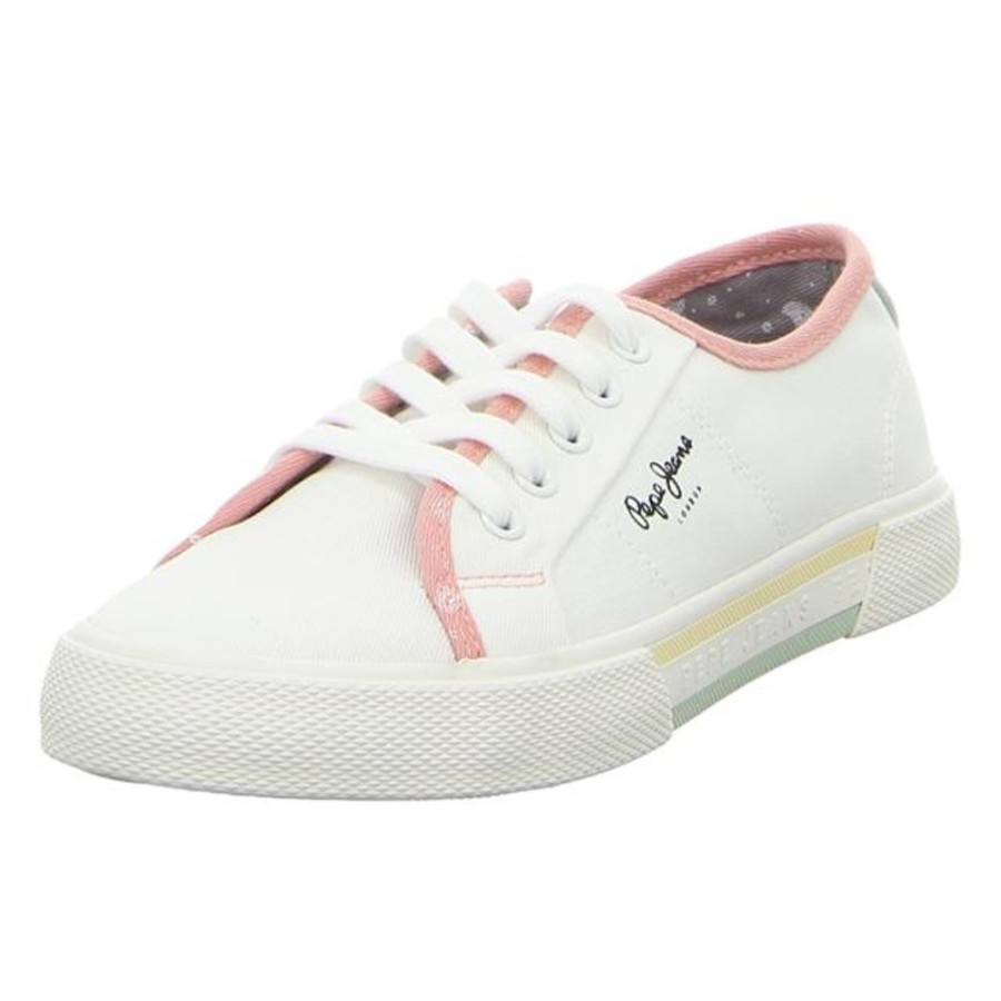 Damen Pepe Jeans Sneaker | Pepe Jeans - Sneaker - Brady Bandan W - Weiss