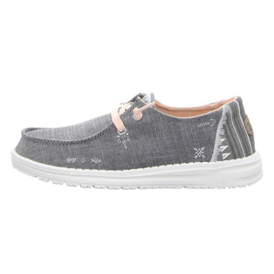 Damen Hey Dude Schnurschuhe | Hey Dude - Schnurschuhe - Wendy Boho - Grey