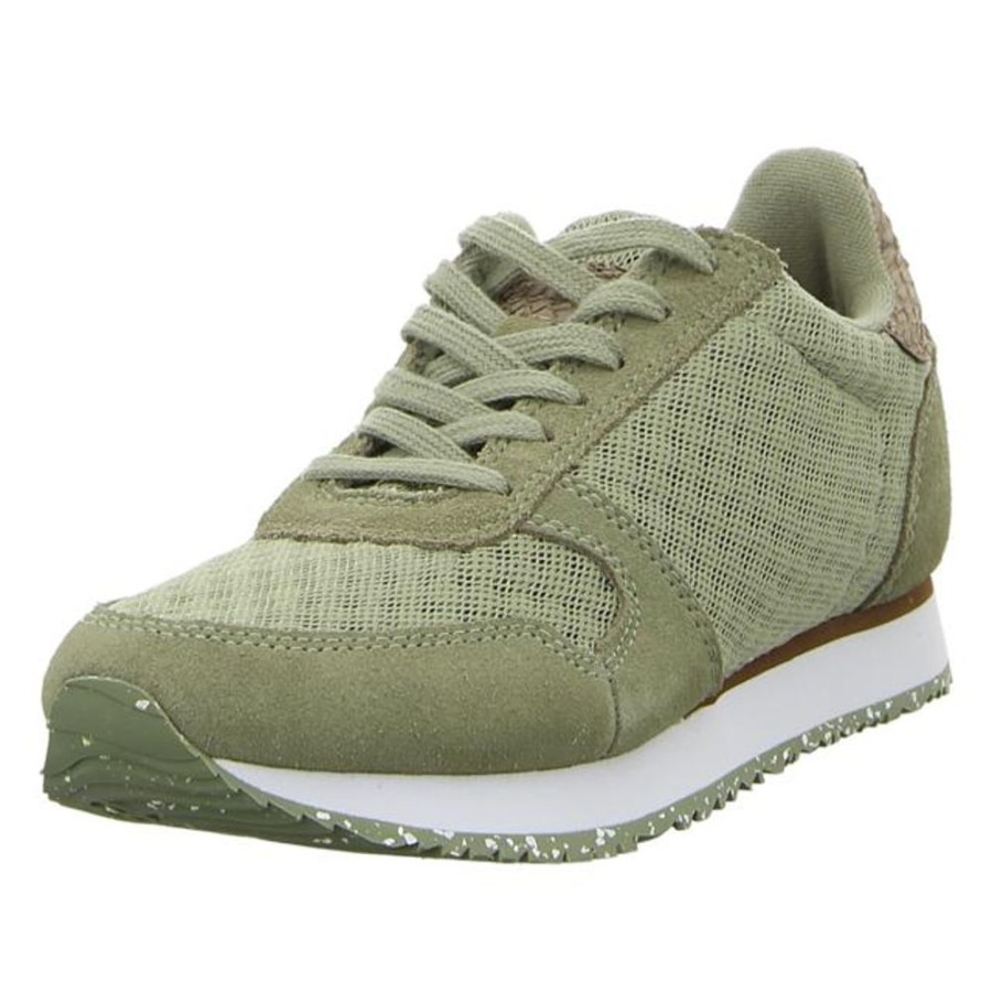 Damen Woden Sneaker | Woden - Sneaker - Ydun Suede Mesh Ii - Grun-Kombi