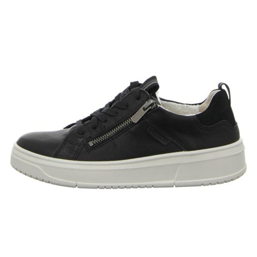 Damen Legero Sneaker | Legero - Schnurschuhe - Rejoise - Schwarz (Schwarz)