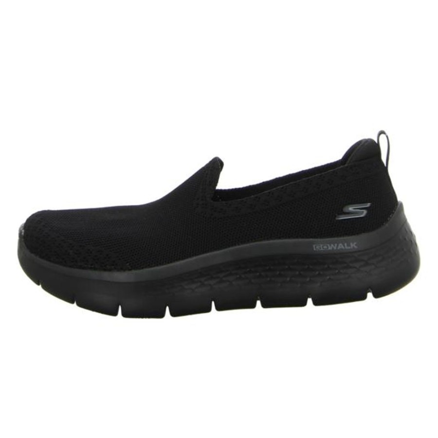 Damen Skechers Halbschuhe | Skechers - Slipper - Skechers Go Walk Fle - Black