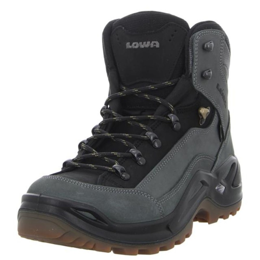 Herren Lowa Outdoor Schuhe | Lowa - Outdoor-Schuhe - Renegade Gtx Mid - Dunkelgrau/Schwarz