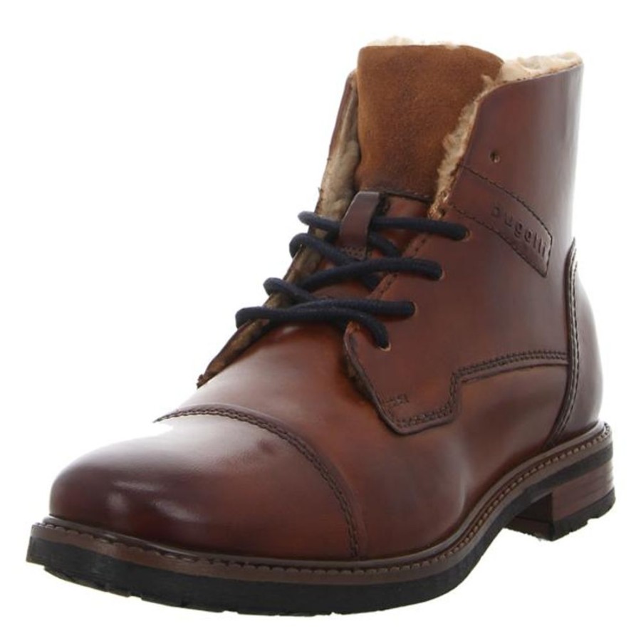 Herren Bugatti Stiefel | Bugatti - Stiefeletten - Marcello Eco - Cognac