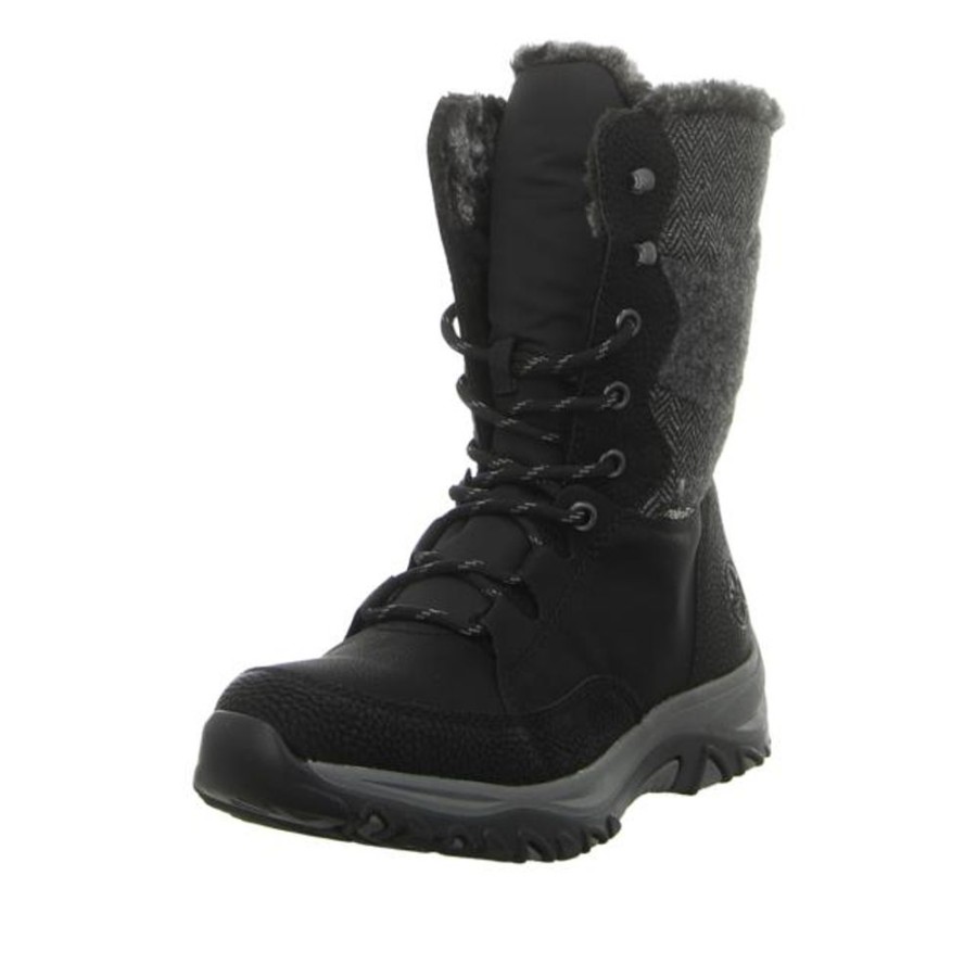 Damen Rieker Stiefel | Rieker - Stiefeletten - Schwarz Kombi