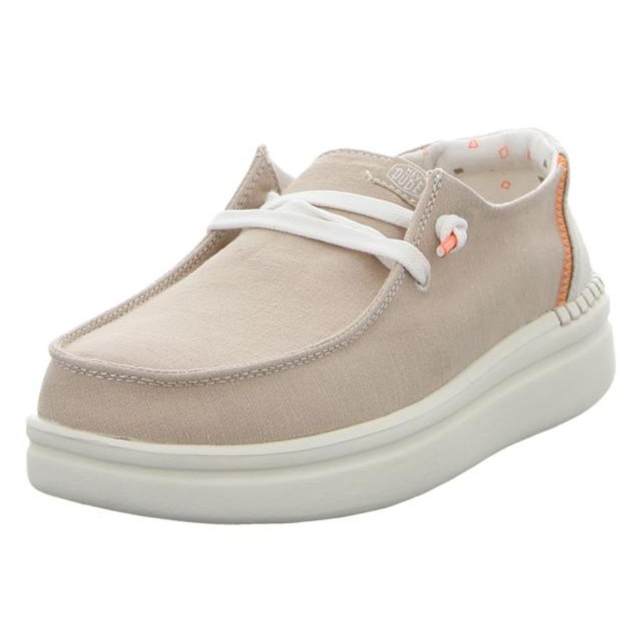 Damen Hey Dude Schnurschuhe | Hey Dude - Schnurschuhe - Wendy Rise - Chambray Sandshell