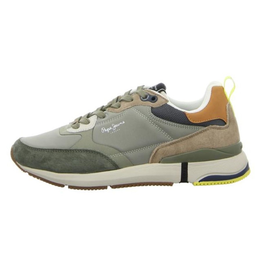 Herren Pepe Jeans Sneaker | Pepe Jeans - Sneaker - London Pro Vint - Khaki Green