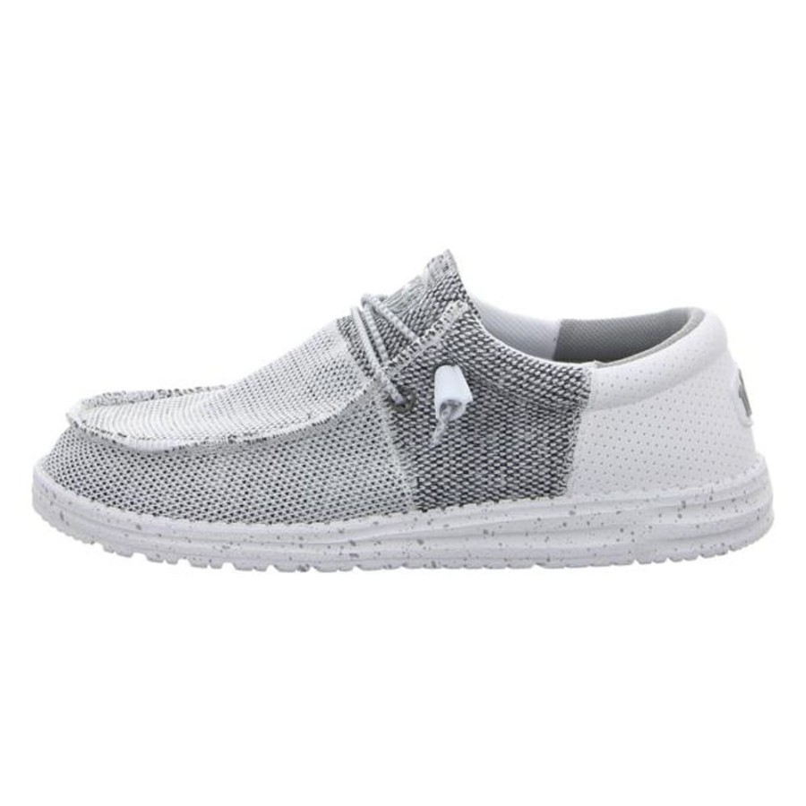 Herren Hey Dude Schnurschuhe | Hey Dude - Schnurschuhe - Wally Tri - Stone White