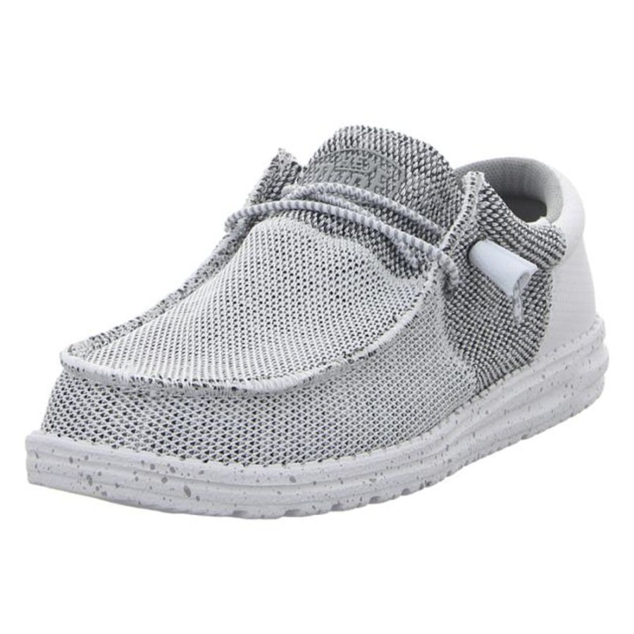 Herren Hey Dude Schnurschuhe | Hey Dude - Schnurschuhe - Wally Tri - Stone White